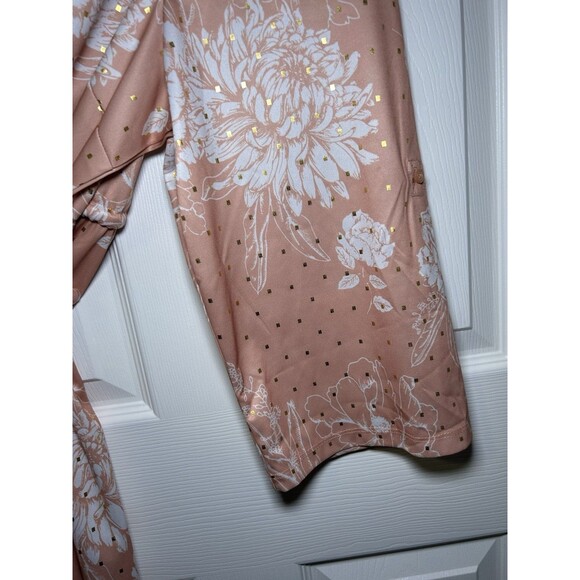 Alex & Parker Women’s Plus Size Sparkle Floral Tie Waist Dress Pink Size 2X NWT - Picture 6 of 9